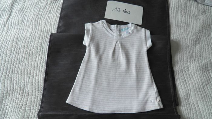 Robe manches courtes rayée 12 mois Okaïdi