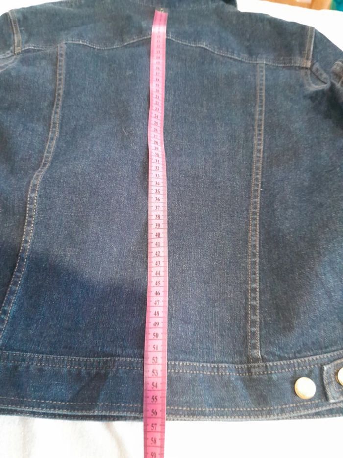 Magnifique veste en jean logo cuir Lauren jeans co ralph lauren - photo numéro 15