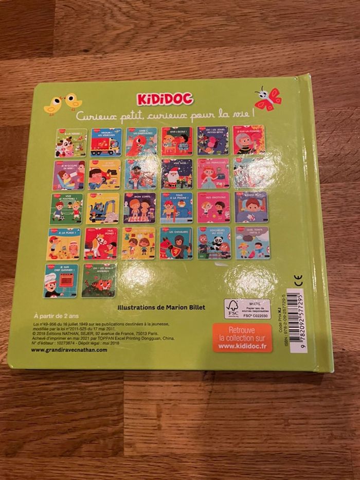 Livre cartonné Nathan Mes Kididoc à jouer à la ferme - photo numéro 2