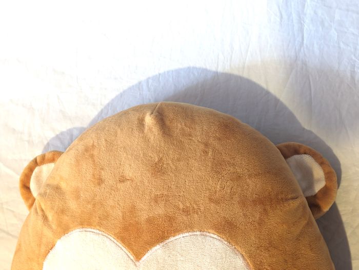 Grosse Tête Hamster Plate Marron Grands Yeux Mains Devant Bouche Animal Peluche Petits Enfants Bébés - photo numéro 2