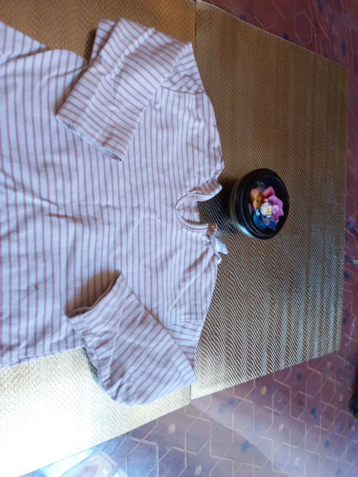 Haut rayé coton 9 mois - photo numéro 2