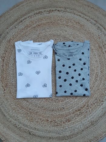 Lot de 2 tee-shirts à motif Atmosphere T36
