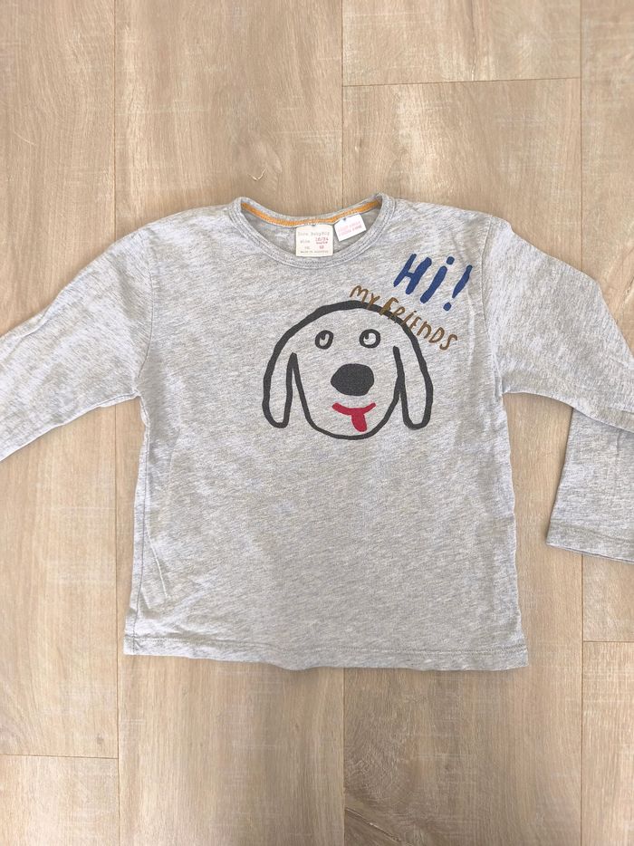 Haut manches longues Zara garçon chien - photo numéro 5