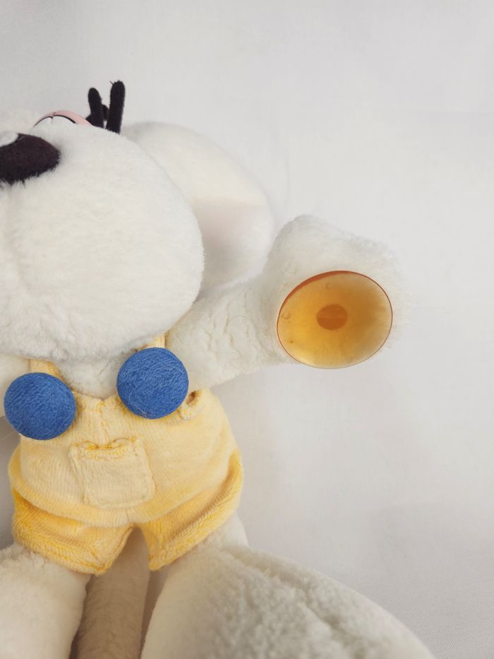 Peluche Diddl Souris Salopette Jaune - Ventouses - Vintage Années 90 - photo numéro 2