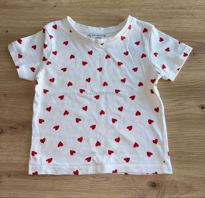 T-shirt à motif cœur