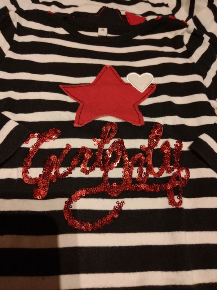 2 marinière avec sequins 3 ans - photo numéro 2