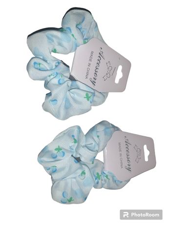 Chouchou a cerise bleu