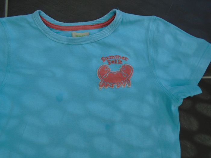 Joli tee-shirt bleu garçon 8 ans - photo numéro 2