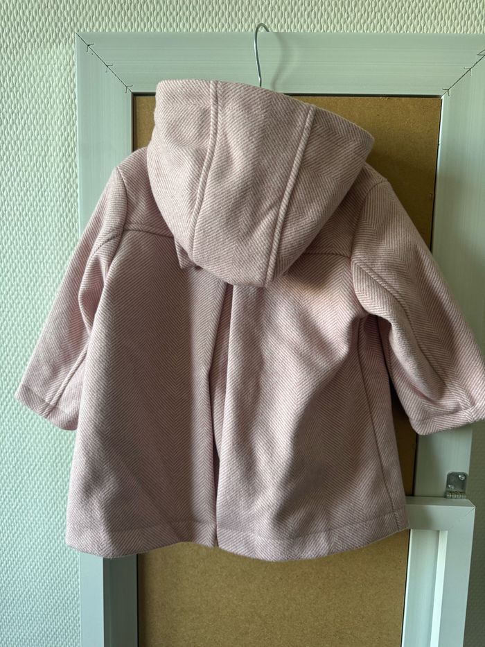 Manteau rose fille avec capuche - photo numéro 6