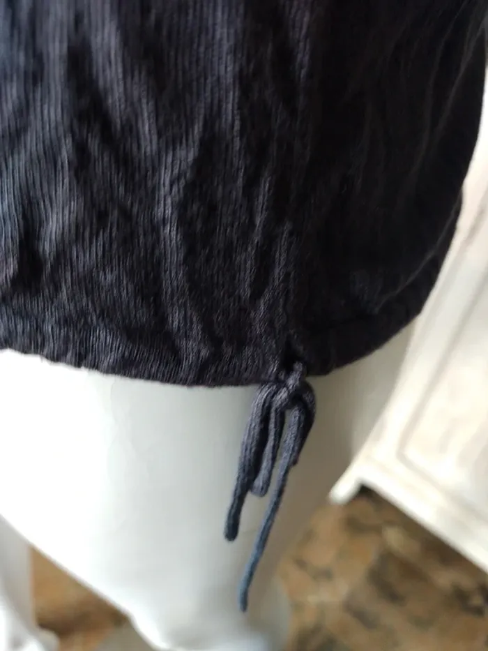 Top haut maille printemps été bustier gris ruban Kookaï - photo numéro 2
