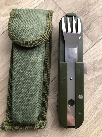 Couteau couverts repas camping randonnée trek militaire bivouac chasse  pêche