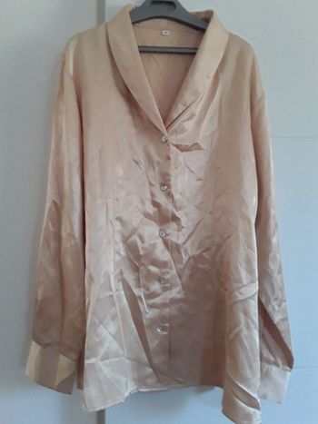 Chemise ML dorée femme en 44 TBE