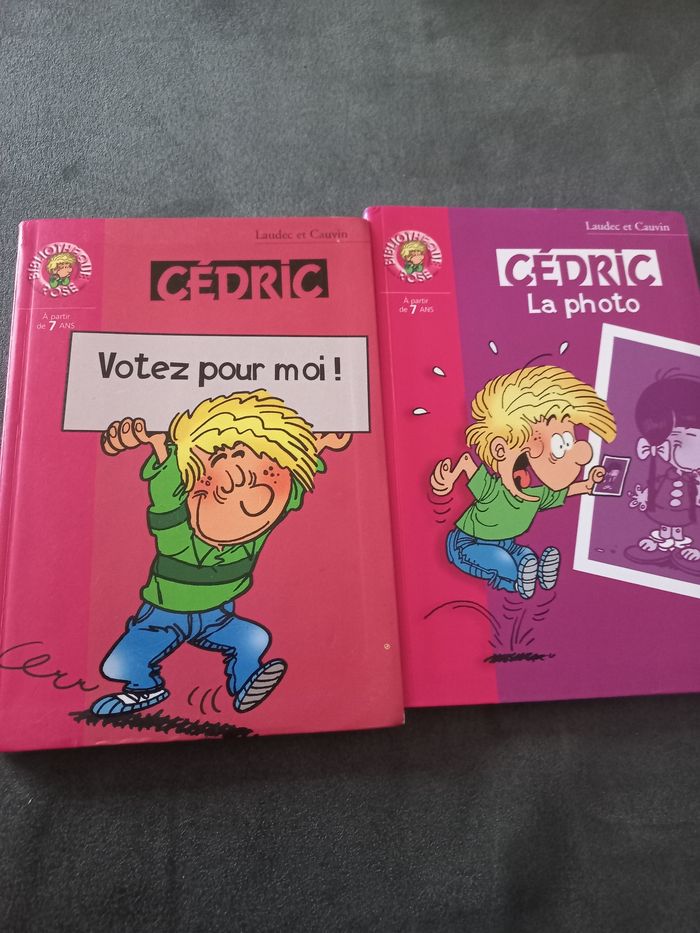 Lot 2 livres bibliotheque rose cedric - photo numéro 1