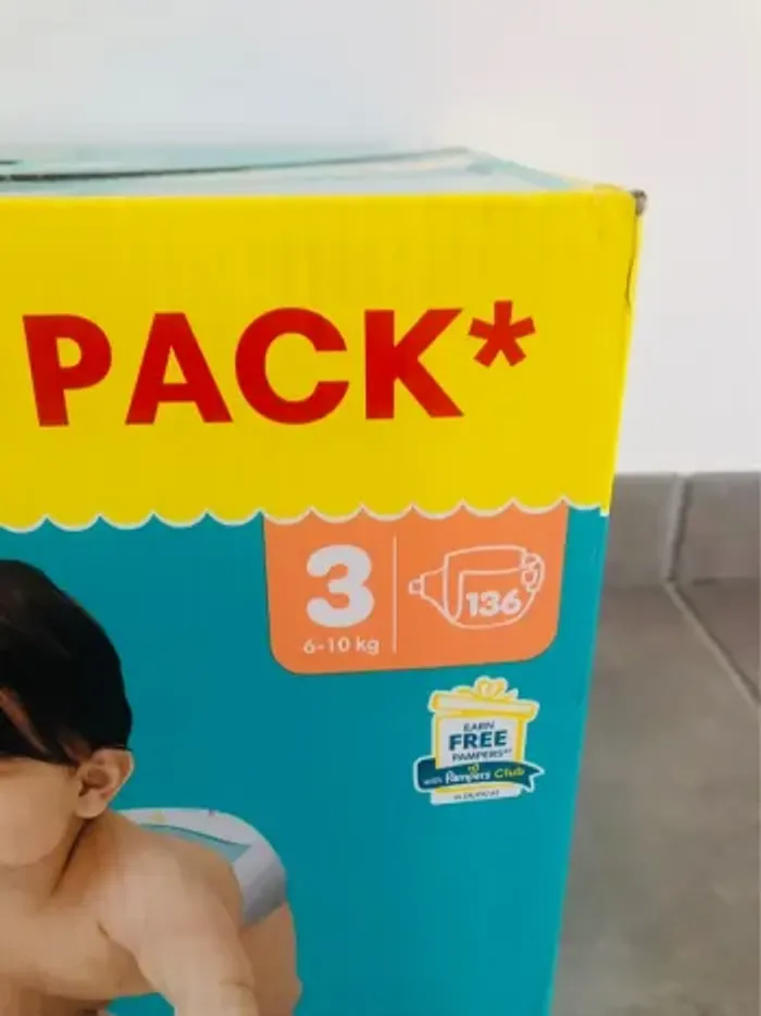 Couches Pampers babydry t3 136 couches neuf - photo numéro 5