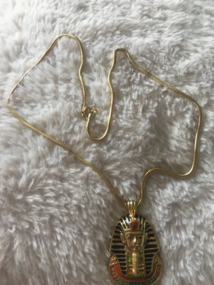 Collier pendentif pharaon - photo numéro 6