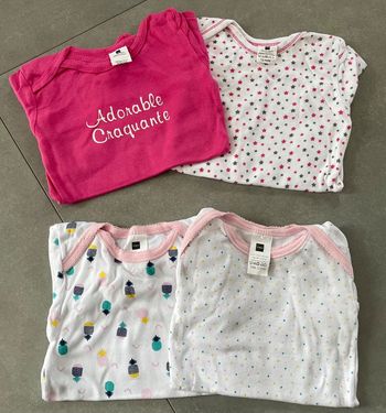 Lot 4 bodies BBF - 12mois
