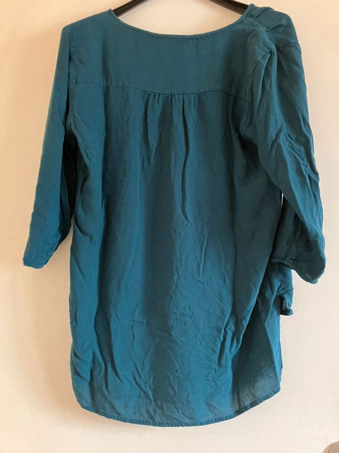 Blouse femme turquoise - photo numéro 2