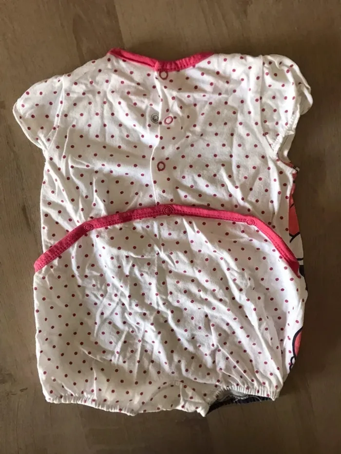 Combishort à pois Minnie Disney baby - photo numéro 2