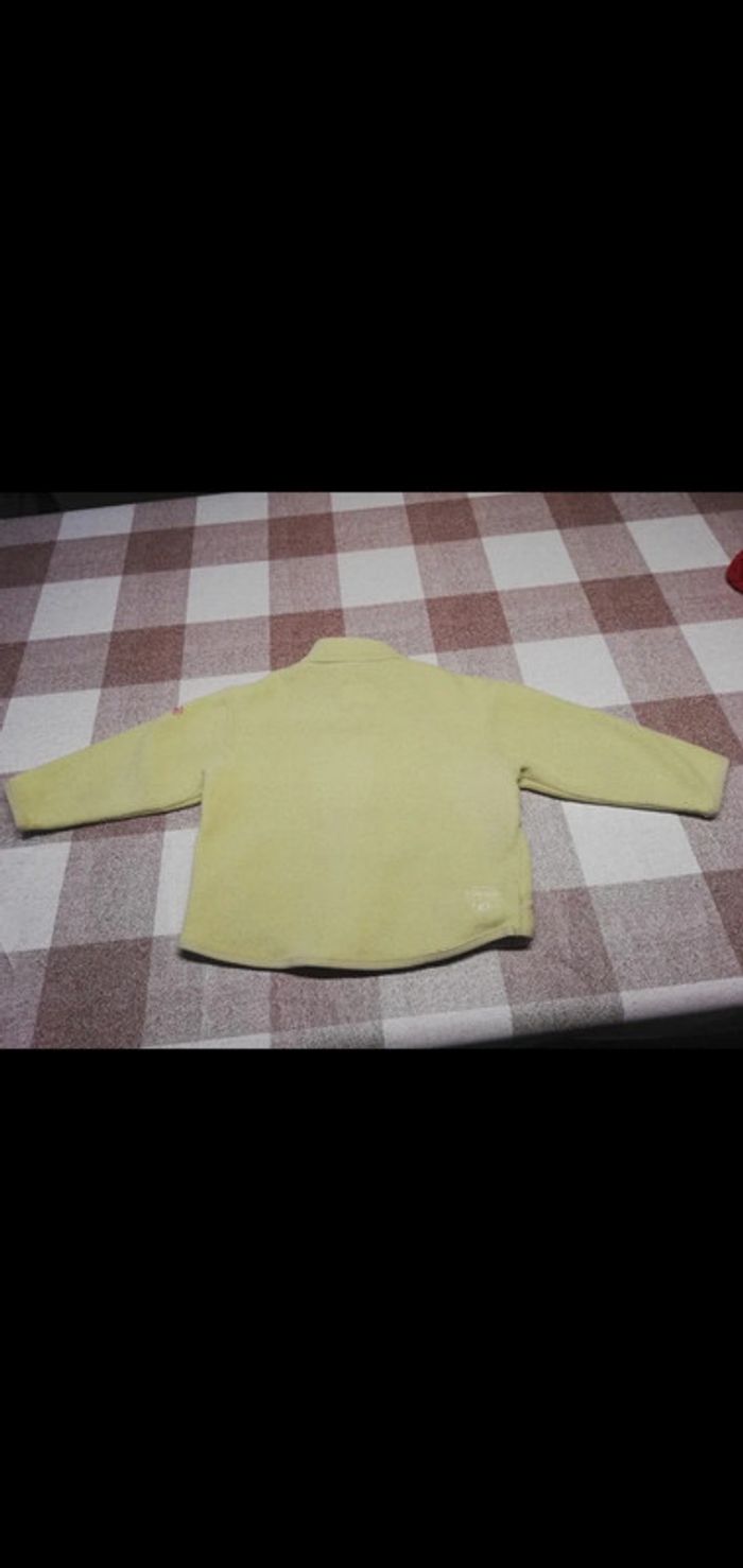 Polaire jaune très épais zippé 3 ans Decathlon - photo numéro 3