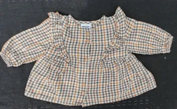 Robe bébé Fille à carreaux Tape à l'œil taille 59 cm