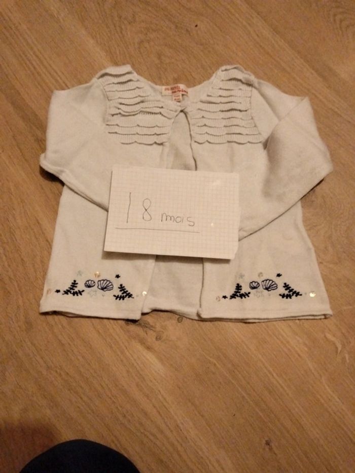 Gilet blanc 18 mois