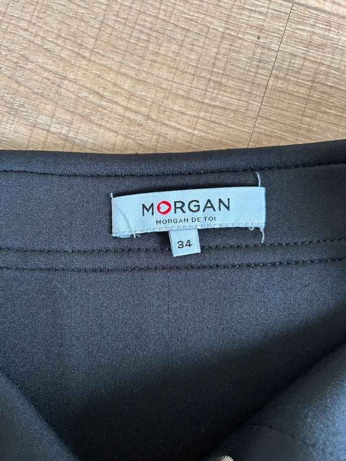 Jupe bleue marine et noire avec boutons pressions Morgan taille 34 TBE - photo numéro 15