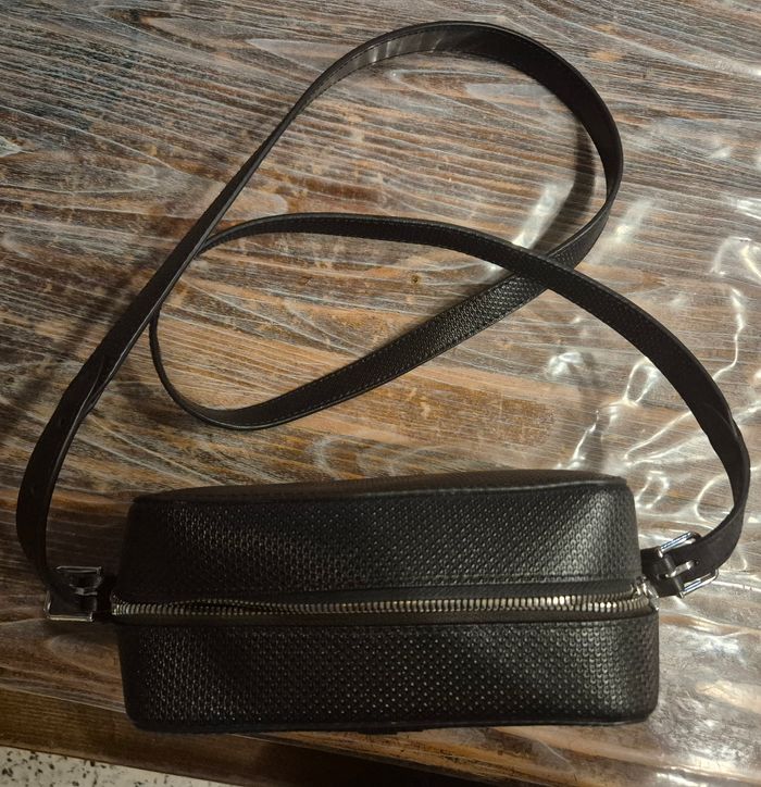 Sac à bandoulière lacoste Chantaco en cuir piqué - photo numéro 4