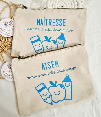 Lot 2 trousses personnalisées Maîtresse et ATSEM 