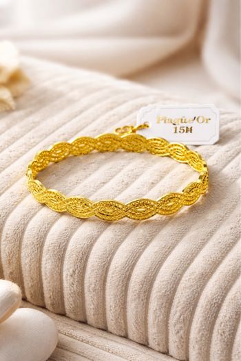 Bracelet en plaqué or 24 k