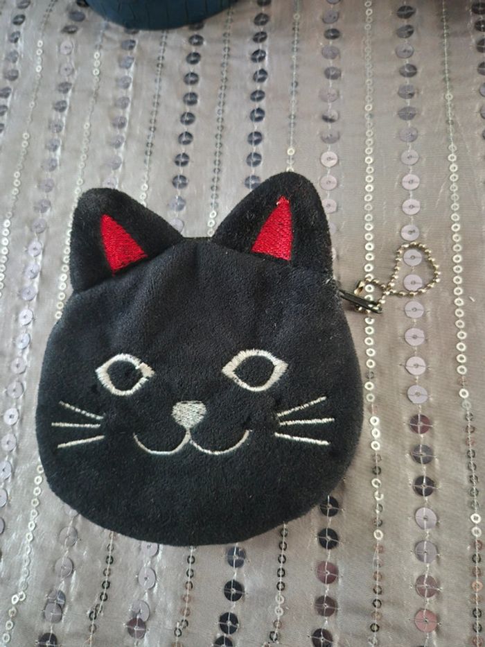 Porte monnaie chat