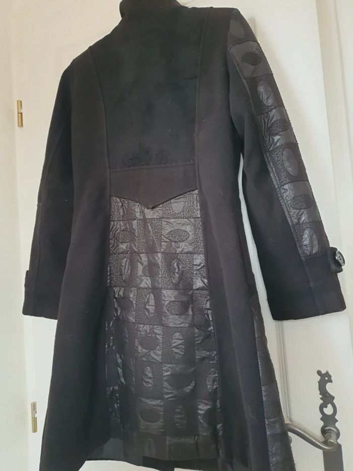 Manteau long damassé - Taille M - photo numéro 3