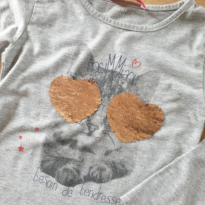 🩷 Tee-shirt ML 4 ans Gémo #emyfleury_4ansfille - photo numéro 4