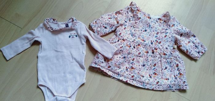 Ensemble body + robe manches longues