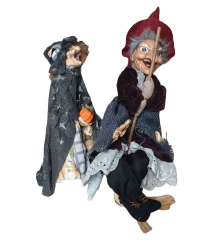 Décoration figurines sorcières halloween - photo numéro 2