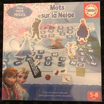 Mots sur la neige Disney Reine des neiges Jeux éducatifs Frozen