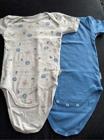 Lot de deux bodies Absorba 9/12 mois.