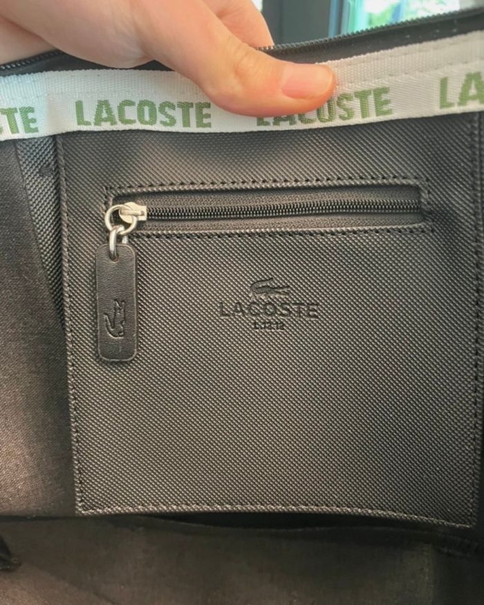 Sac  Lacoste taille L noir - photo numéro 4