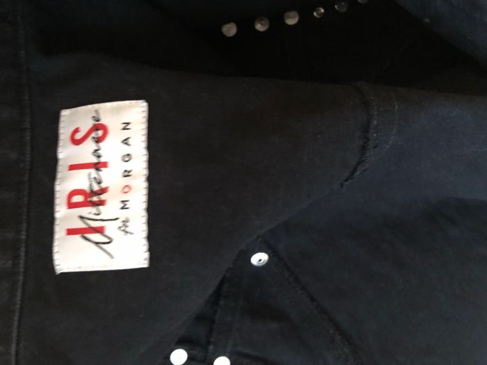 Gilet en jean noir - photo numéro 2