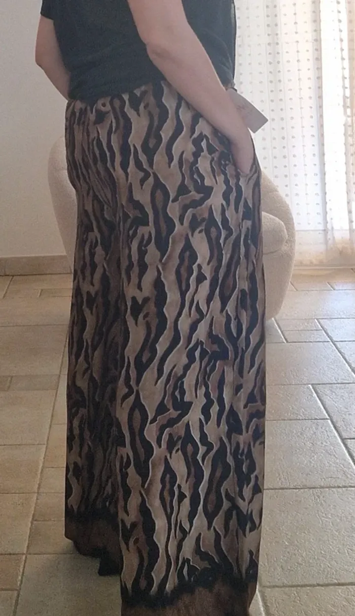 Pantalon loose Valeria Moda tigré, léopard - photo numéro 6