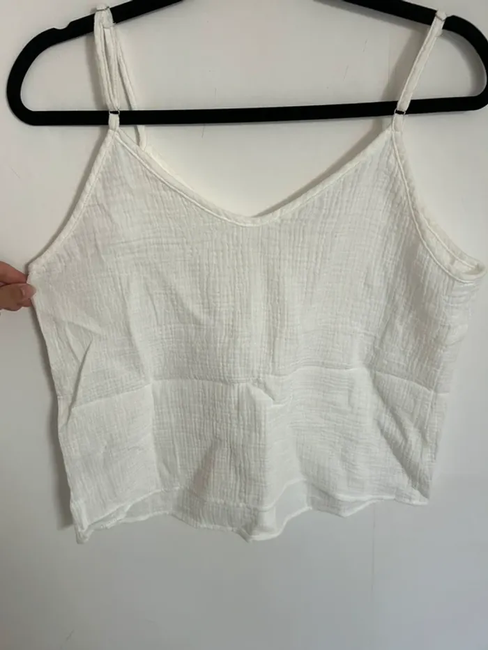 Débardeur blanc femme taille S shein neuf - photo numéro 3