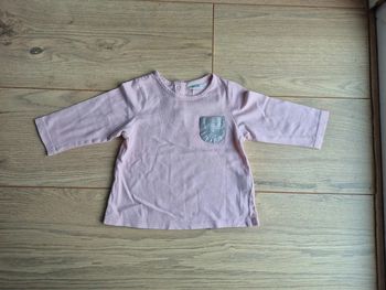 T-shirt manches longues rose TAO