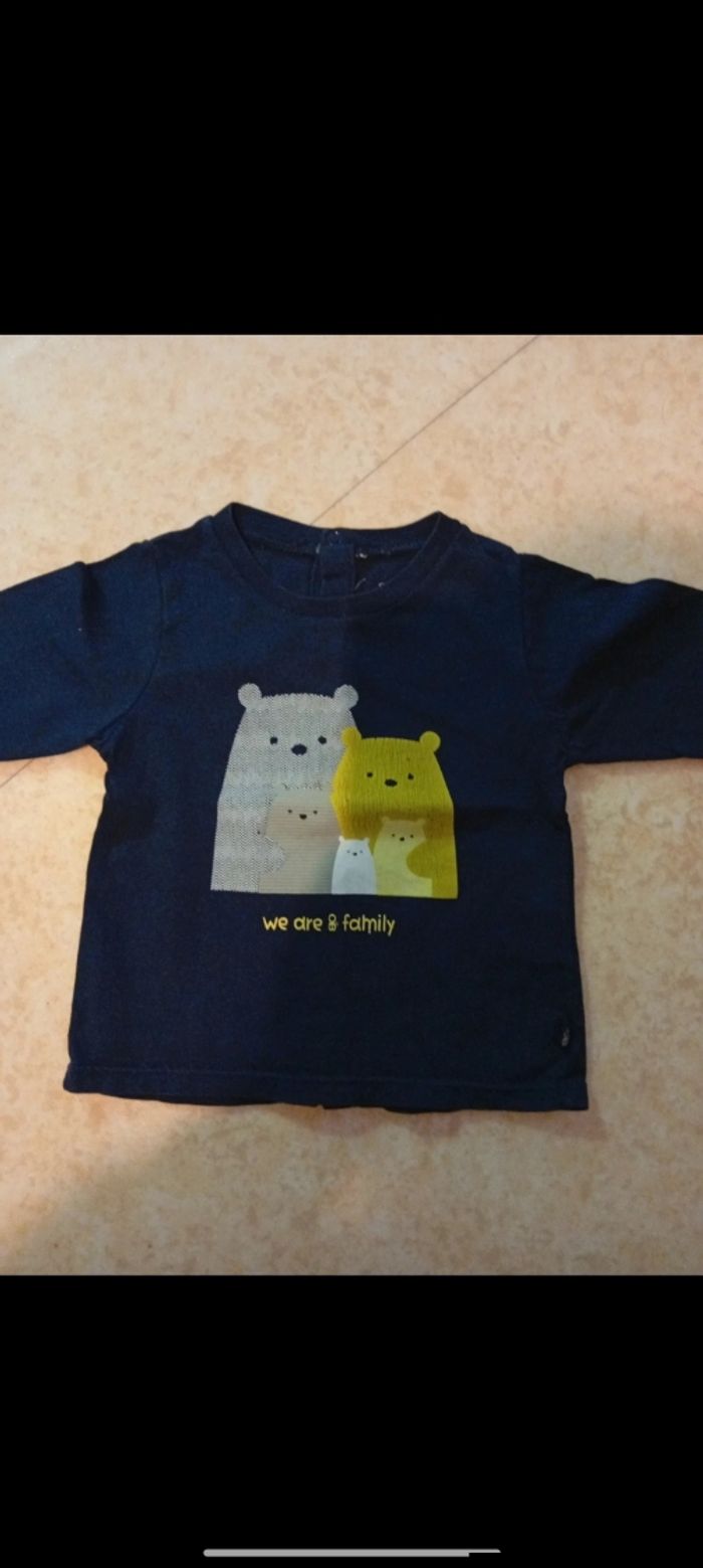 Lot 3 haut manche longue taille 6 mois - photo numéro 6