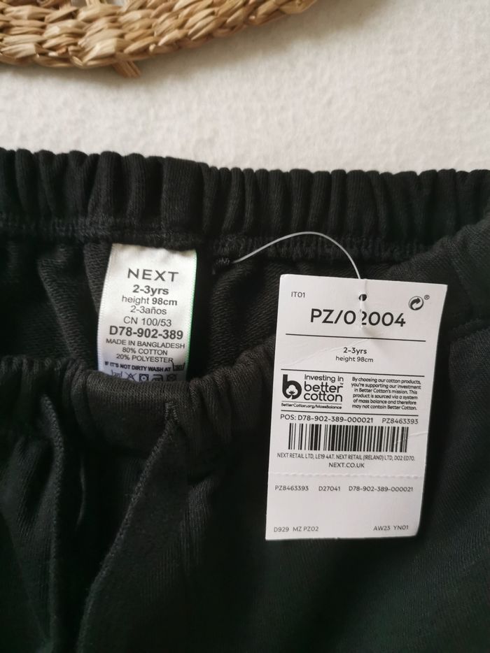 Pantalon jogger noir à poches Next 2/3 Ans - photo numéro 4