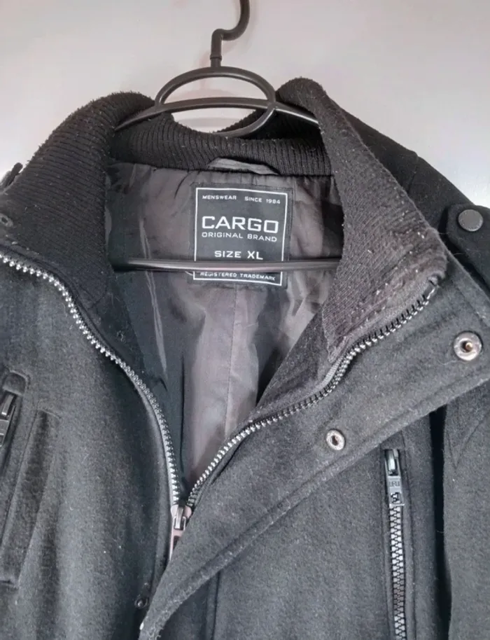 Manteau noir pour homme - photo numéro 3