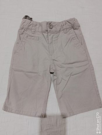Okaïdi bermuda short slim gris 5 ans