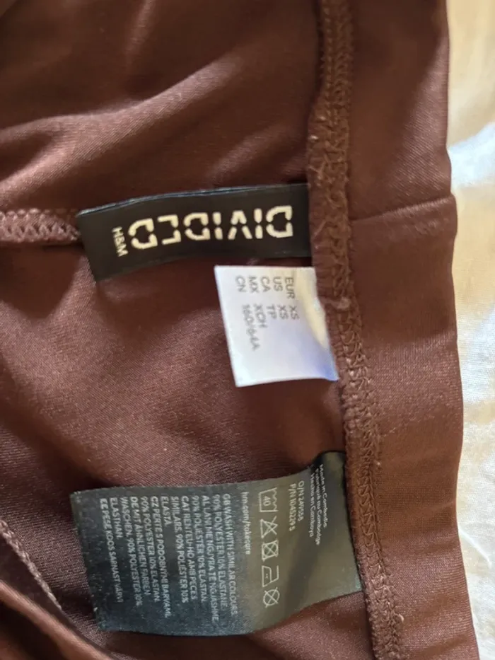 Pantalon moulant marron - photo numéro 2