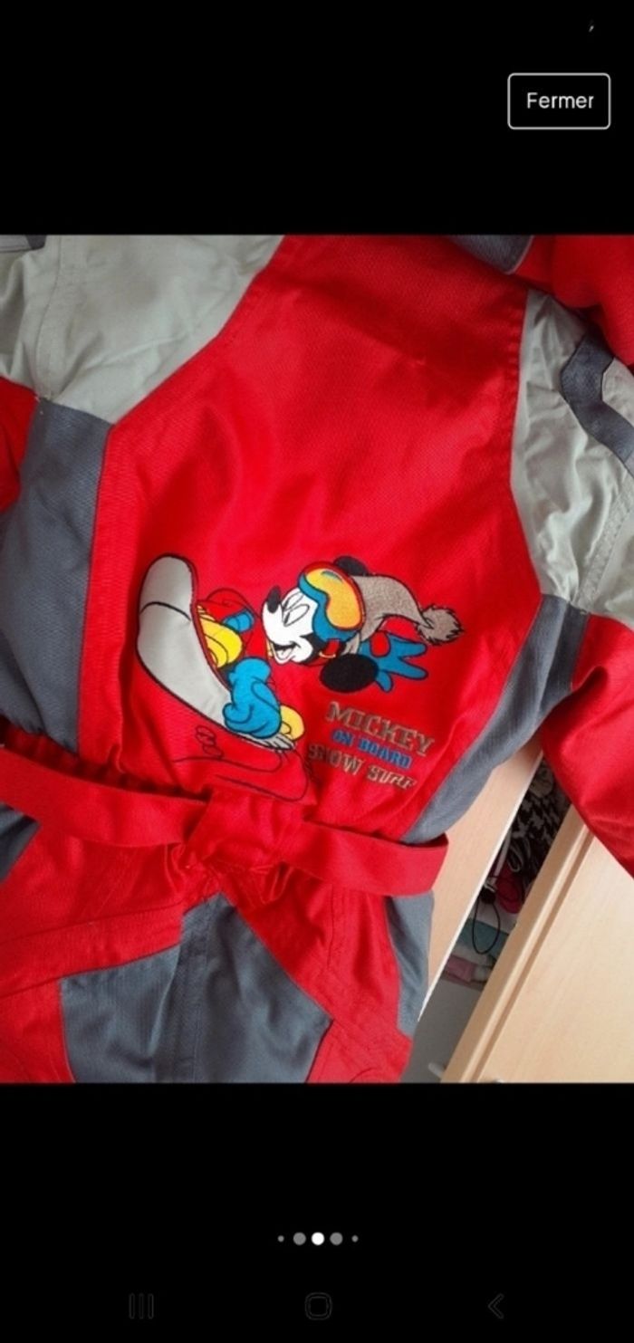Belle combinaison de ski disney Mickey 6 ans - photo numéro 4