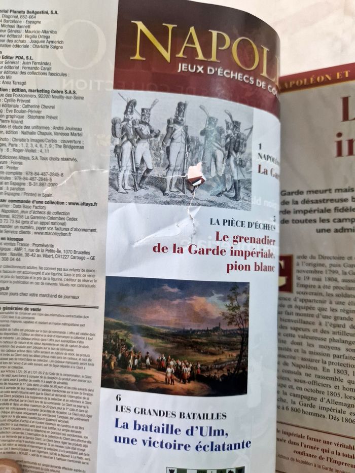 Figurine  , Napoléon , jeux d'échec de collection  , numéro 2 , le  grenadier de la garde Imperial - photo numéro 5