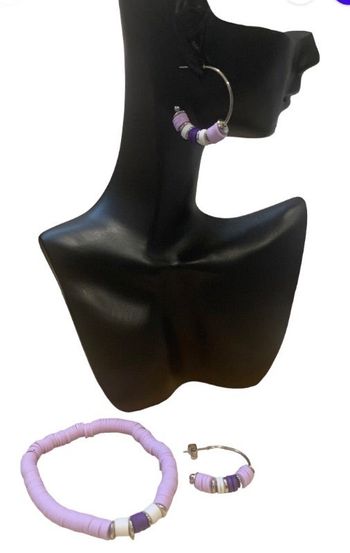 Parure en perles heishi