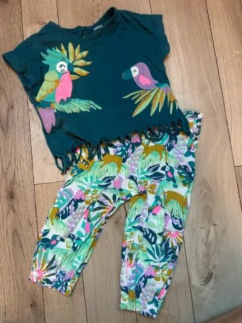 Ensemble pantalon + t shirt gemo 18 mois